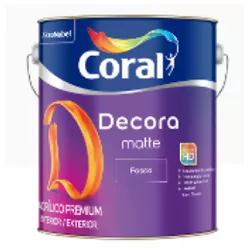 Decora Acrilico Premium Fosco 3,6L Branco Coral - ... - AZEVEDO TINTAS E EQUIPAMENTOS