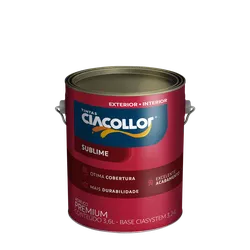Tinta Premium S.B 3,6 Litros Branco Ciacollor - 16... - AZEVEDO TINTAS E EQUIPAMENTOS