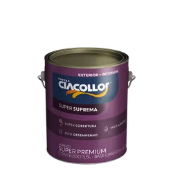 Tinta Super suprema Fosco 3,6 Litros Branco Ciacol... - AZEVEDO TINTAS E EQUIPAMENTOS