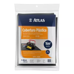Lona Plástica De Polietileno 4x4M Preta Atlas - 1... - AZEVEDO TINTAS E EQUIPAMENTOS