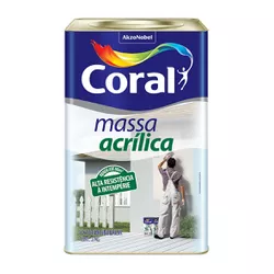 Massa Acrilica 25Kg Coral - 16337 - AZEVEDO TINTAS E EQUIPAMENTOS