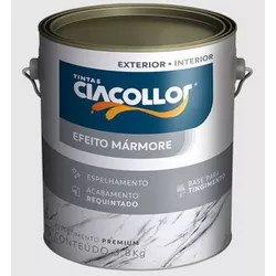 Tinta Efeito Marmore 3,8Kg - Ciacollor - 17651 - AZEVEDO TINTAS E EQUIPAMENTOS