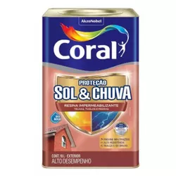 Resina Proteção Sol E Chuva 18L Incolor Coral - 1... - AZEVEDO TINTAS E EQUIPAMENTOS