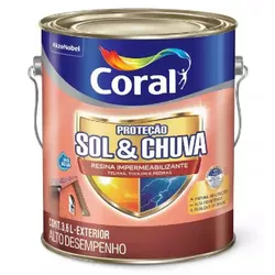 Resina Proteção Sol E Chuva 3,6L Incolor Coral - 1... - AZEVEDO TINTAS E EQUIPAMENTOS