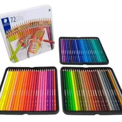 Lápis De Cor Hexagonal 72 Cores C/ Estojo Metálico... - BAIUCA
