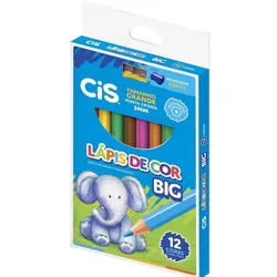 LAPIS DE COR 12 CORES BIG JUMBO CIS - BAIUCA
