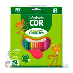 Lápis de Cor 24 Cores - Leo e Leo - BAIUCA