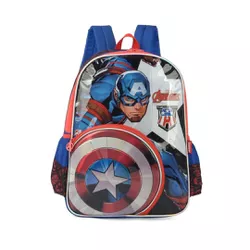 Mochila De Costas Escolar Capitão América Luxcel - BAIUCA