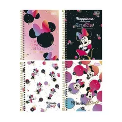 Caderno Espiral 1x1 Minnie Connect Tilibra - BAIUCA