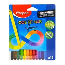 Lápis de Cor 12 Cores Color Peps Infinity Maped - BAIUCA