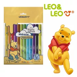 Kit de Canetinhas Hidrográficas Ursinho Pooh Leo &... - BAIUCA