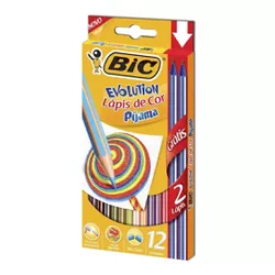 Lápis de Cor Evolution Pijama Bic - BAIUCA