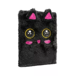  Caderno Pelúcia Gatinho Preto 80 folhas Polibrinq - BAIUCA