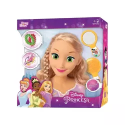 Boneca Rapunzel Busto Styling Head Princesas Disne... - BAIUCA