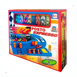Posto Expresso com 8 Carrinhos Braskit - BAIUCA