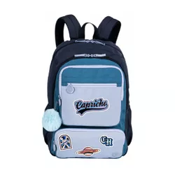  Mochila De Costas Capricho Cosmic Patches Azul Se... - BAIUCA