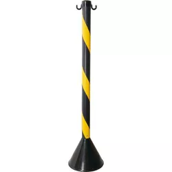 PEDESTAL PLASTICO AMARELO/PRETO P/CORRENTE SINALIZ... - COLOMARTI FERRAMENTAS