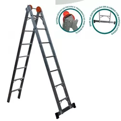 ESCADA ALUMINIO ABRIR E EXTENSIVA 12D 3.9 X 6.6MT ... - COLOMARTI FERRAMENTAS