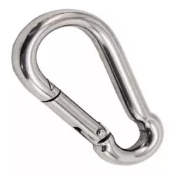 MOSQUETAO TRAVA SIMPLES GALV. 04MM LDI - COLOMARTI FERRAMENTAS