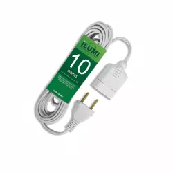 CORDAO PROLONGADOR PARALELO 10MT 10A 250V CZ 16816... - COLOMARTI FERRAMENTAS