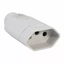 PINO FEMEA 2P+T 20A 250V CINZA 1422 PCT.10PÇS ILUM... - COLOMARTI FERRAMENTAS