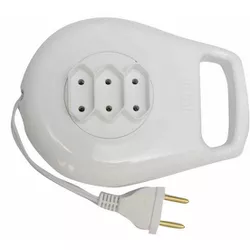 EXTENSAO ELETRICA 05MT C/ENROLADOR BRANCA ILUMI 16... - COLOMARTI FERRAMENTAS
