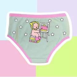 CALCINHA INFANTIL - PINTURA (VERDE TEOS) - 00478 - Bella Mini