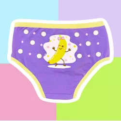 CALCINHA INFANTIL - BANANA (LILÁS MÉDIO) - 00481 - Bella Mini