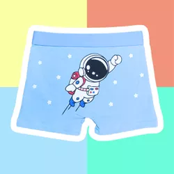 CUECA INFANTIL - ASTRONAUTA AZUL BEBÊ - 549 - Bella Mini
