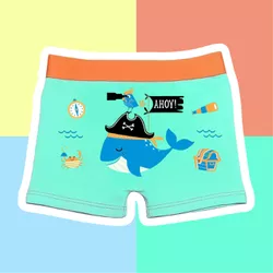 CUECA INFANTIL - BALEIA PIRATA VERDE CLARO - 00535 - Bella Mini