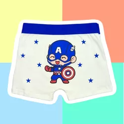 CUECA INFANTIL - CAPITÃO AMÉRICA MARFIM - 547 - Bella Mini