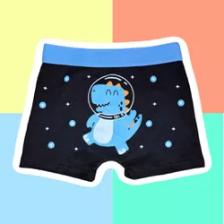 CUECA INFANTIL - DINO ESPAÇO PRETO - 550 - Bella Mini