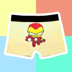CUECA INFANTIL - HOMEM DE FERRO AMARELO BEBÊ - 544 - Bella Mini