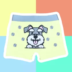 CUECA INFANTIL - SCHNAUZER AMARELO BEBÊ - 555 - Bella Mini