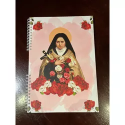 Caderno Santa Teresinha - Grande 90fl - B0113 - Benedictus Livraria Católica