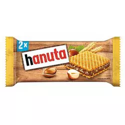 Wafer Recheio Creme De Avelã e Cacau Hanuta 44g - bestcandyz