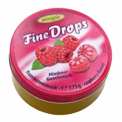 Bala Lata Fine Drops Framboesa 175g - bestcandyz