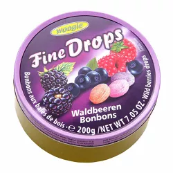 Bala Lata Fine Drops Frutas Vermelhas 200g - bestcandyz