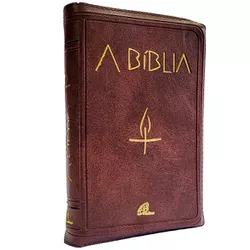 A Bíblia - Zíper marrom - 31218 - Betânia Loja Catolica 