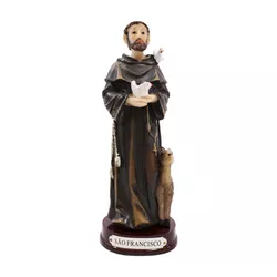 Imagem em Resina - São Francisco de Assis 15 cm - 32331 - Betânia Loja Catolica 