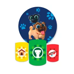 Kit Capa Painel + Trio Cilindros Cachorro Desenho - Loja | Bibi Painéis