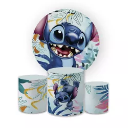 Kit Capa Painel Redondo + Trio Cilindros Decoração... - Loja | Bibi Painéis