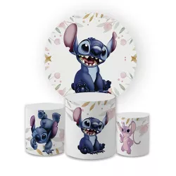 Kit Capa Painel Redondo + Trio Cilindros Decoração... - Loja | Bibi Painéis