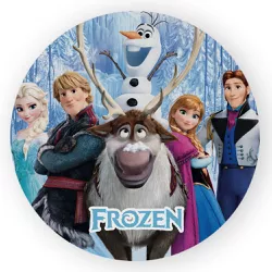 Painel Redondo Decorativo Frozen - Loja | Bibi Painéis