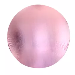 Painel Redondo Metalizado Rosa Bebe - Loja | Bibi Painéis
