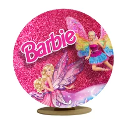 Capa Mini Painel Redondo 50x50cm Decorativo Tema B... - Loja | Bibi Painéis