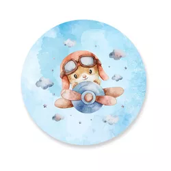 Capa Painel Redondo Avião Baby - Loja | Bibi Painéis