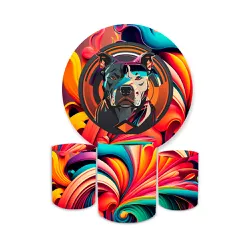 Kit Capa Painel + Trio Cilindros Cachorro 03 - Loja | Bibi Painéis