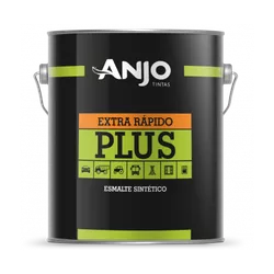 Esmalte Sintético Preto Fosco Er Plus 3,6l Anjo - Bond Tintas