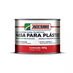 Massa para Plastico Comp A B 400g Maxirubber - Bond Tintas